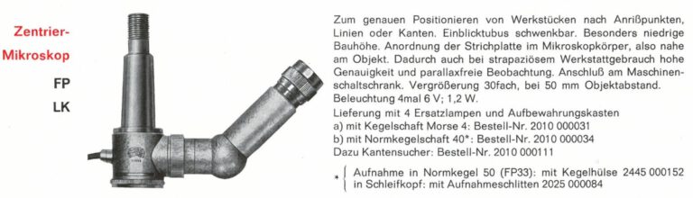 2010 Zentrier-Mikroskop  HENSOLDT / DECKEL