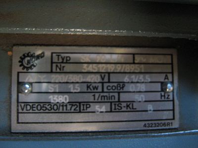 Alternative view of SK 30-90 L/4  Getriebebau NORD