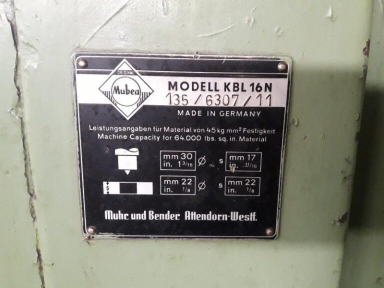 KBL 16 N / 65 to  MUBEA / MUHR + BENDER