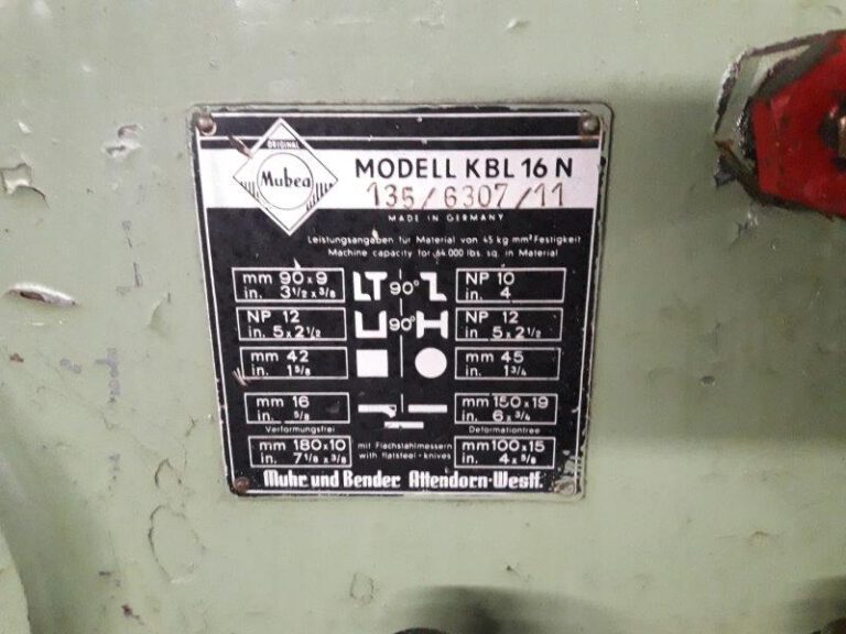 KBL 16 N / 65 to  MUBEA / MUHR + BENDER