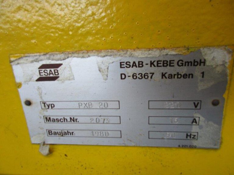 PXB 20 PICOREX  ESAB 1980