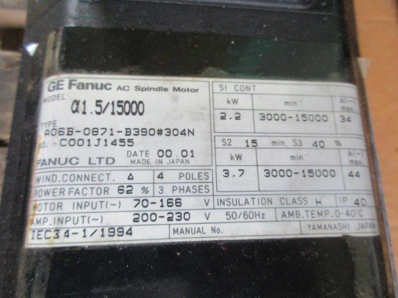 Alternative view of A 1.5 / 15000  FANUC / Chiron 2001
