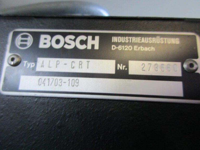 ALPHA 3  BOSCH 1983