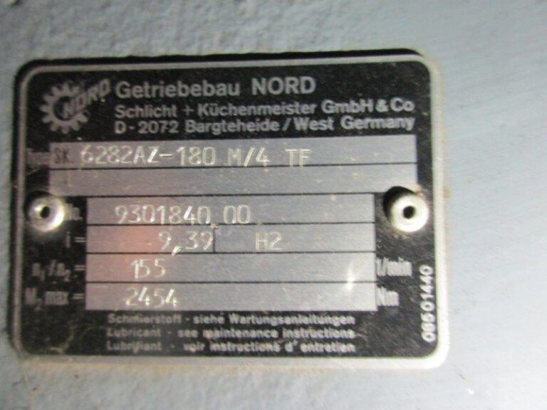 SK 6282 AZ - 180 M / 4 TF  H2  NORD / Getriebebau NORD