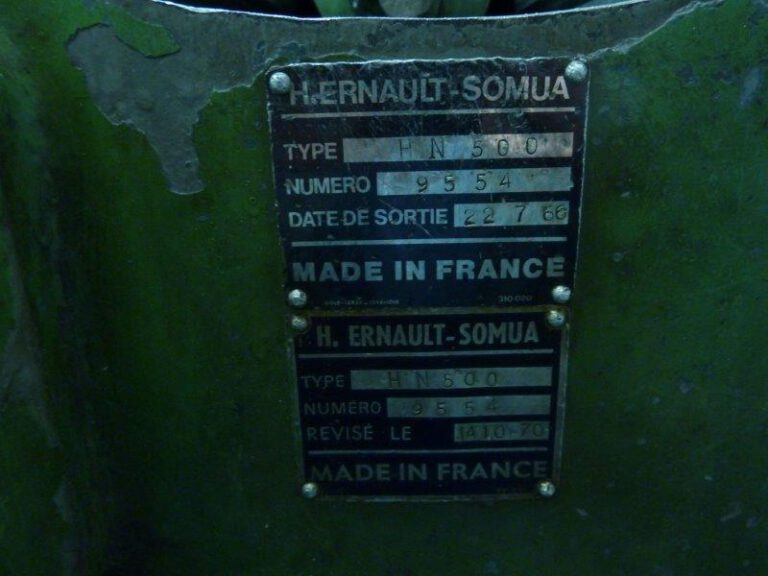 HN 500  ERNAULT-SOMUA 1960