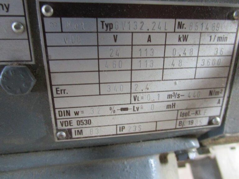 Prüfstand für Motoren und Aggr  METZ / MADER / SEW 1985