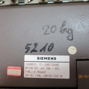 PC-Erweiterung P03 6 FC 3981-  SIEMENS SINUMERIK 1980