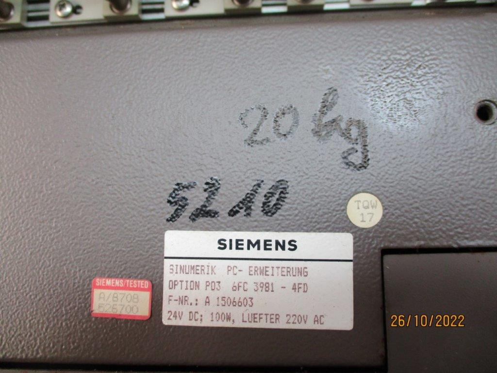 PC-Erweiterung P03 6 FC 3981- SIEMENS SINUMERIK 1980