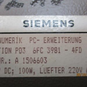 Alternative view of PC-Erweiterung P03 6 FC 3981-  SIEMENS SINUMERIK 1980