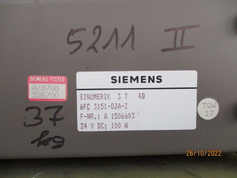 3-T 4B 6FC 3151-OJA-Z  SIEMENS SINUMERIK 1988