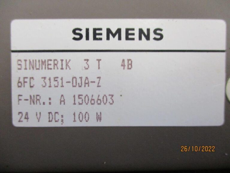 3-T 4B 6FC 3151-OJA-Z  SIEMENS SINUMERIK 1988