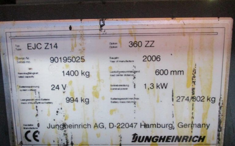 EJC Z 14 - 360 ZZ  JUNGHEINRICH 2006