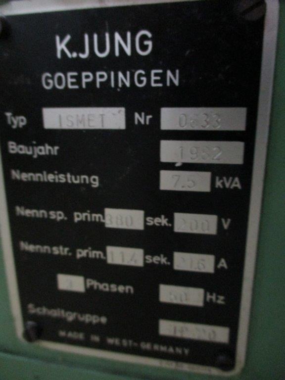 7,5 kVA JUNG / ISMET 1982 - Bild 4