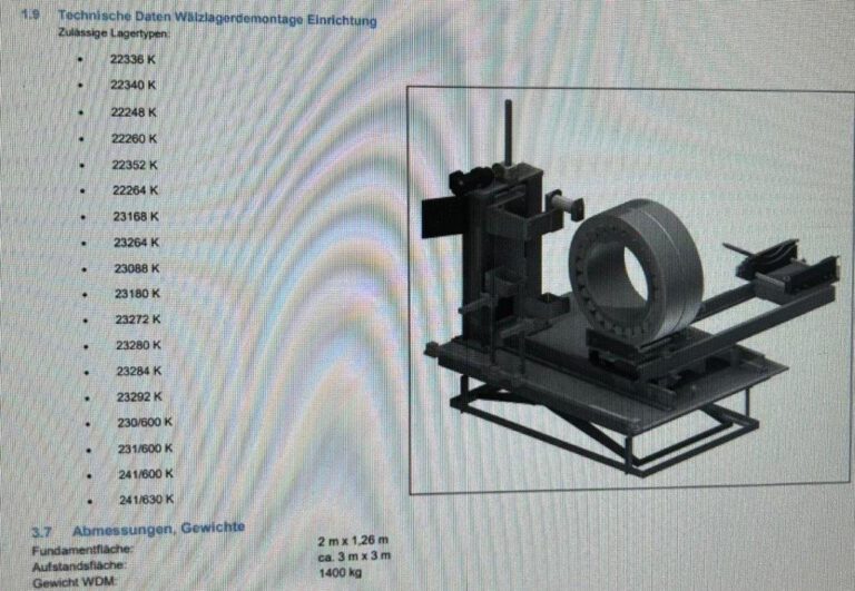 WDM 1030 Waelzlager Demontage  SOBAtec Kamenz 2011