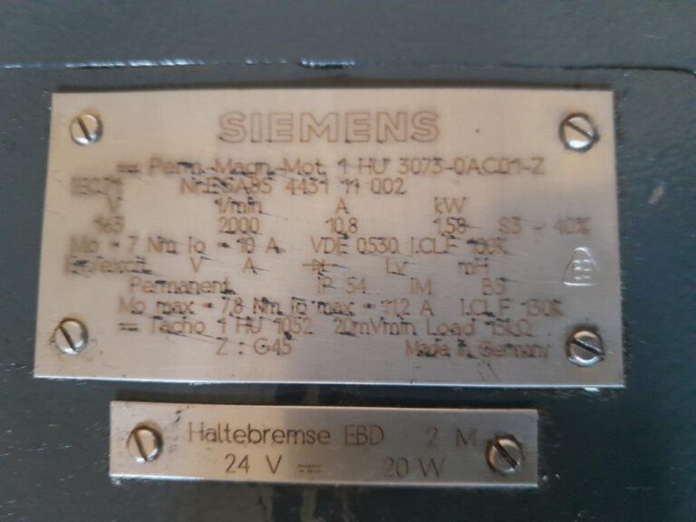 1 HU 3073 / 3076  SIEMENS / DECKEL 1988