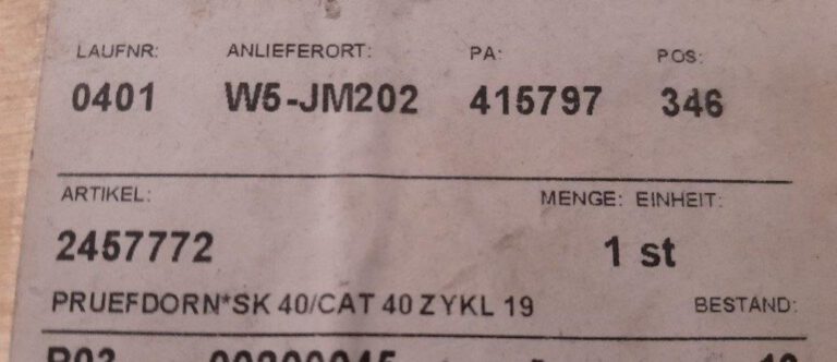 Pruefdorn SK 40 Zykl19 2457772  GEWEFA