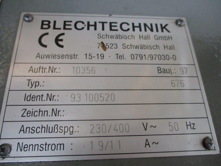 676  BLECHTECHNIK 1997