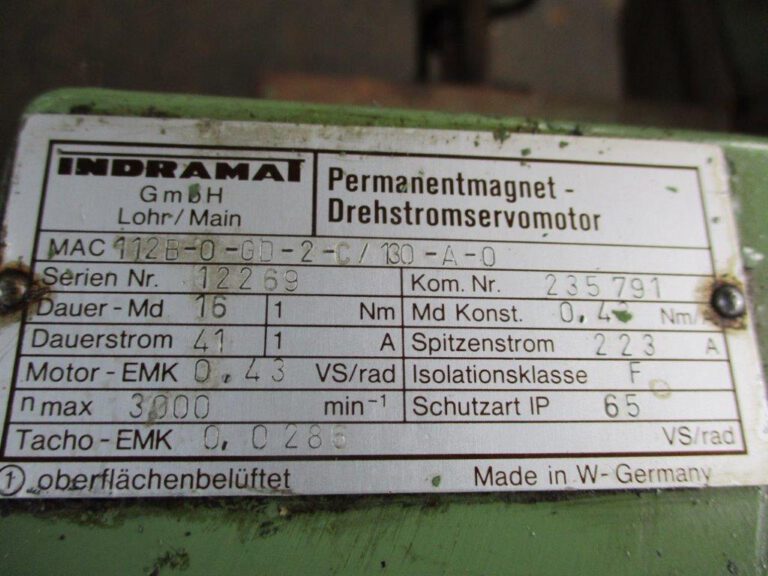 NC / INDRAMAT  EMAG / GACK 1986