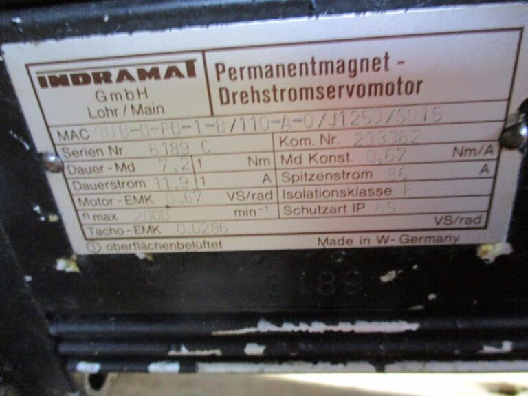 NC / Indramat  EMAG / GACK 1986