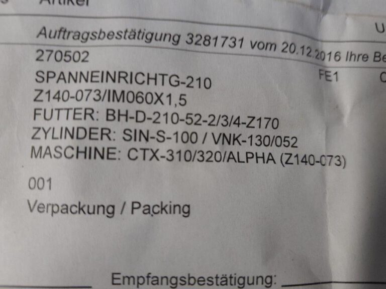 CTX 310/320/Alpha - 210Z140-07  GILDEMEISTER / SMW AUTOBLOCK