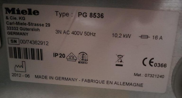 PG 8536 Miele 2017