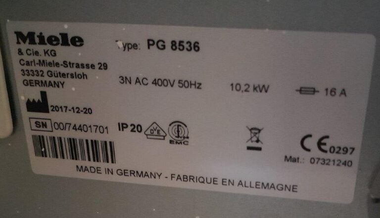 PG 8536 Miele 2017
