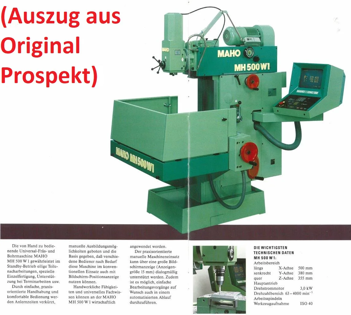 MH 500 W1 MAHO 1991 - Bild 5