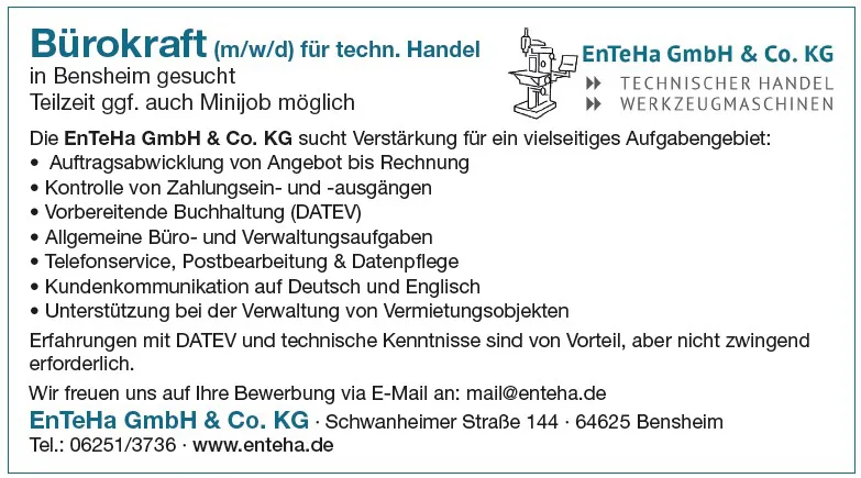 Buerostelle / Tech. Handel  EnTeHa